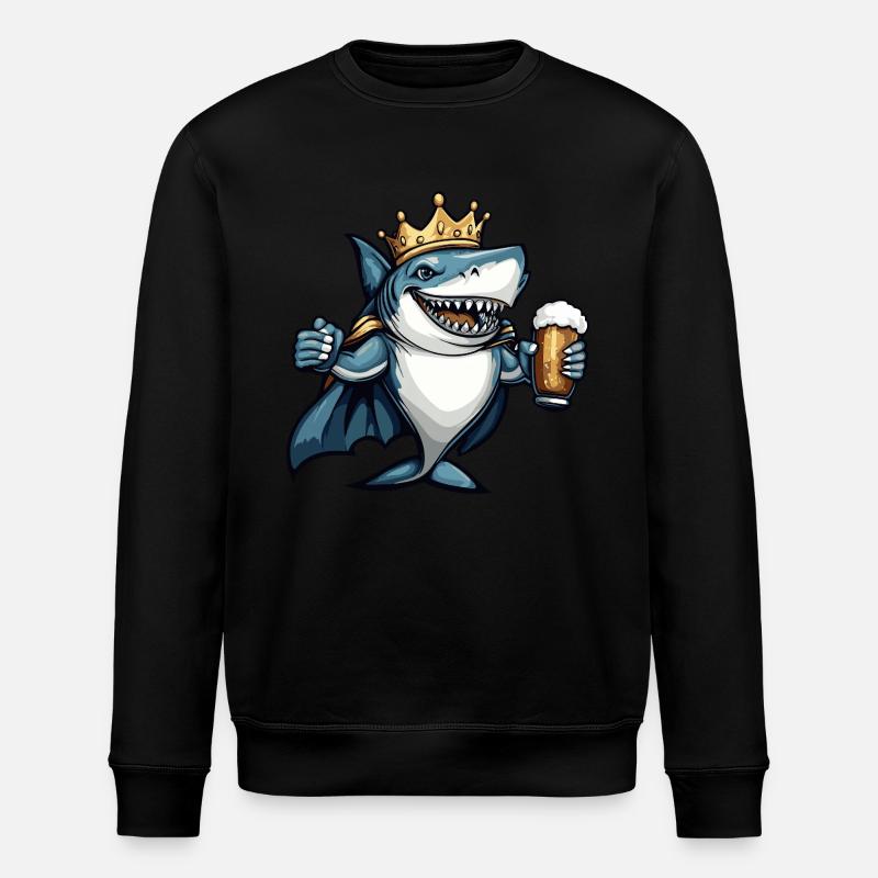 Hai Bier Lustig - Stanley/Stella Unisex Bio-Sweatshirt ROLLER - Schwarz