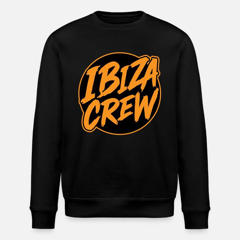 Vacances Ibiza Crew - Sweat bio ROLLER Stanley/Stella Unisexe - noir