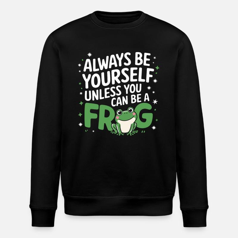 Frog Toad - Stanley/Stella ROLLER Unisex Organic Sweatshirt - black