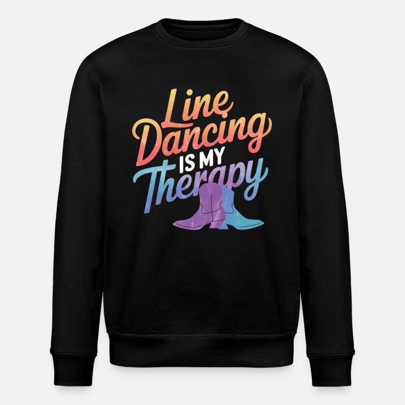 Line Dancing Dancing Dancers - Stanley/Stella ROLLER Unisex Organic Sweatshirt - black