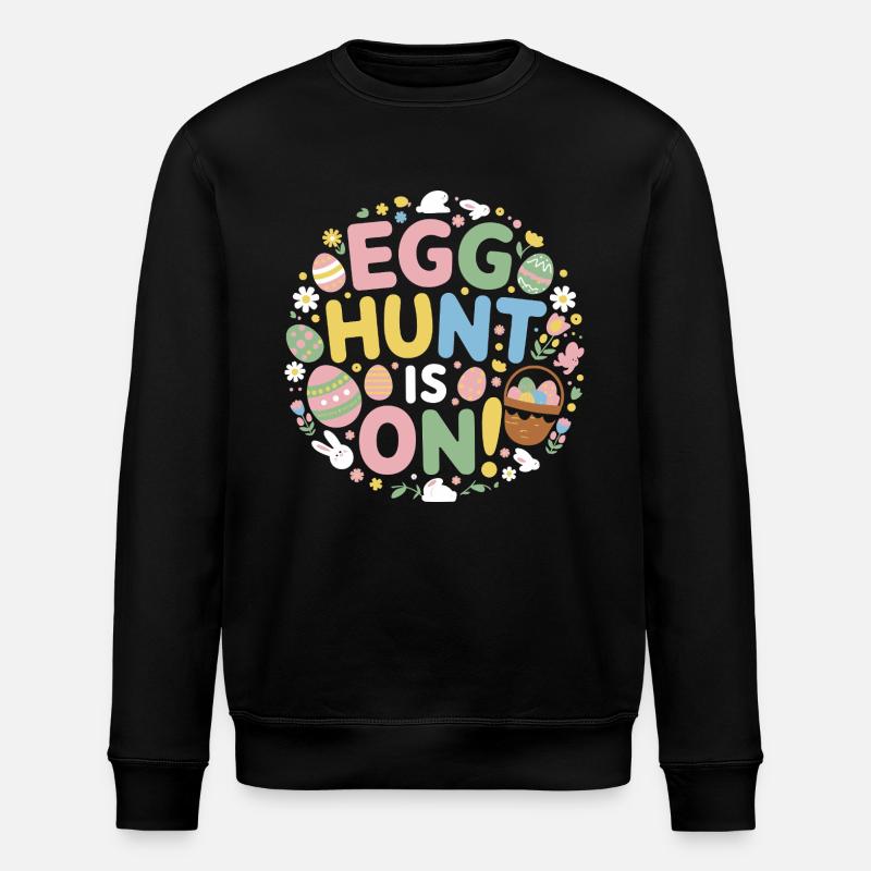 Ostern - Stanley/Stella Unisex Bio-Sweatshirt ROLLER - Schwarz