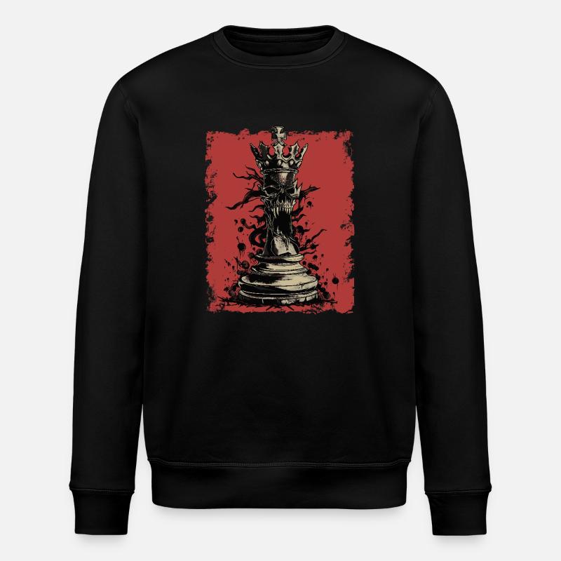 King Chess - Stanley/Stella ROLLER Unisex Organic Sweatshirt - black