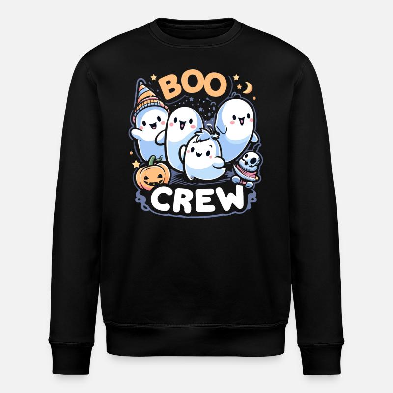 boo crew - Stanley/Stella ROLLER Unisex Organic Sweatshirt - black