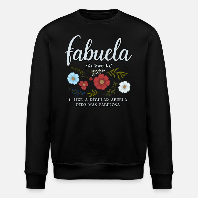 Fabuela - Sweat bio ROLLER Stanley/Stella Unisexe - noir