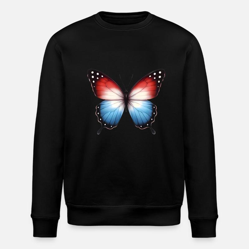Conception du drapeau papillon patriotique - Sweat bio ROLLER Stanley/Stella Unisexe - noir