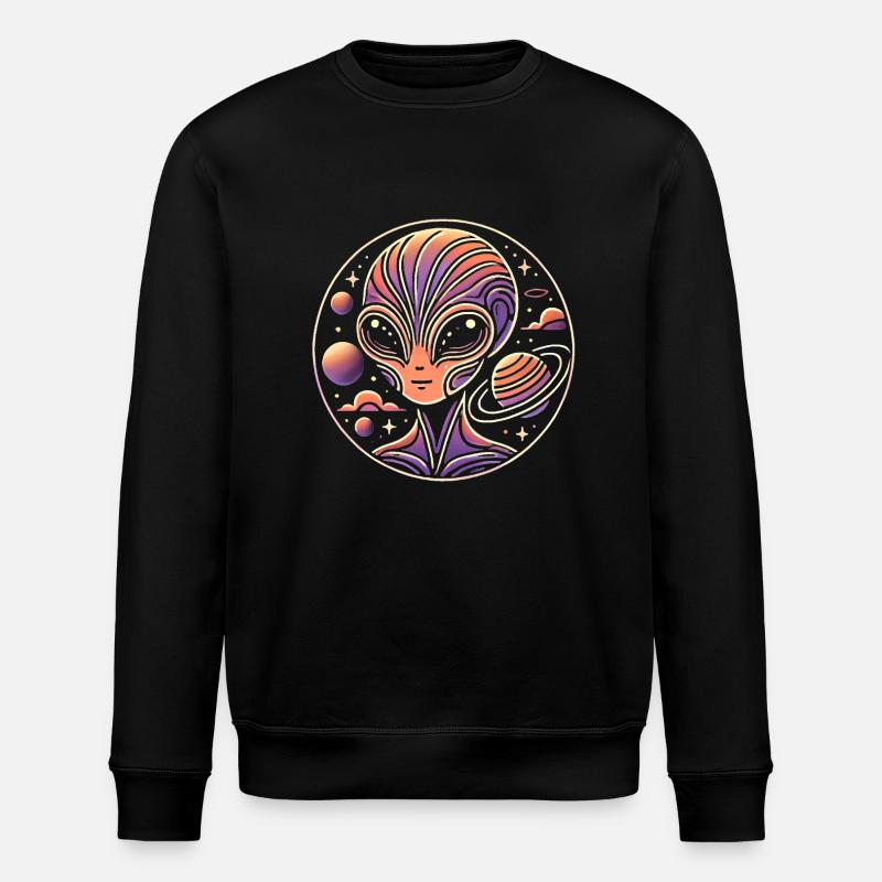 Außerirdischer Savi - Stanley/Stella Unisex Bio-Sweatshirt ROLLER - Schwarz