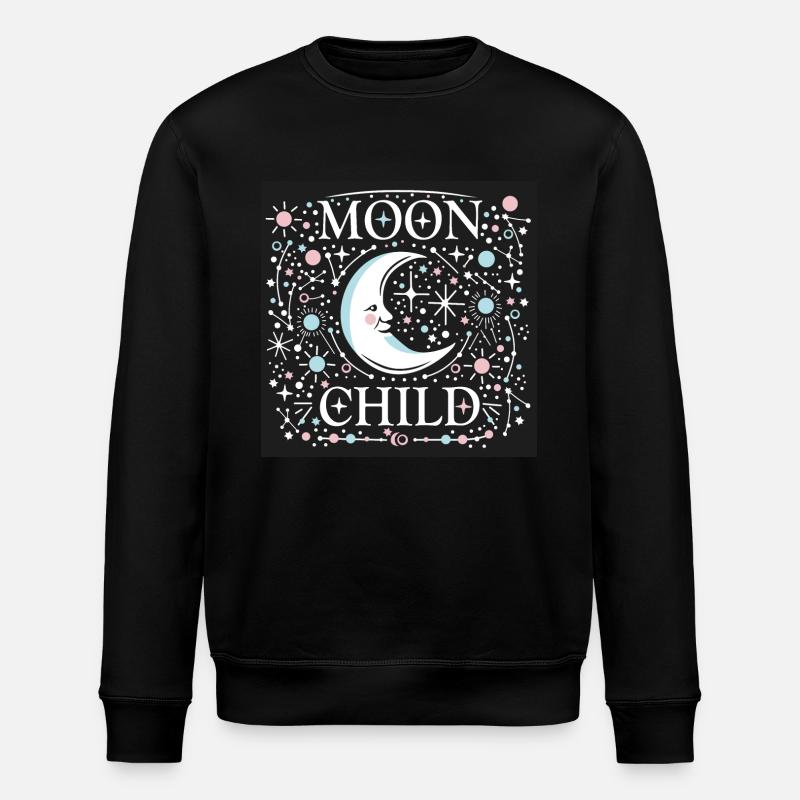 Tochter des Mondes - Stanley/Stella Unisex Bio-Sweatshirt ROLLER - Schwarz