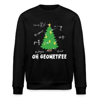 Oh Geometrisch Frohe Weihnachten Mathe Arithmetik - Stanley/Stella Unisex Bio-Sweatshirt ROLLER - Schwarz - Vorne - Nik (191cm)