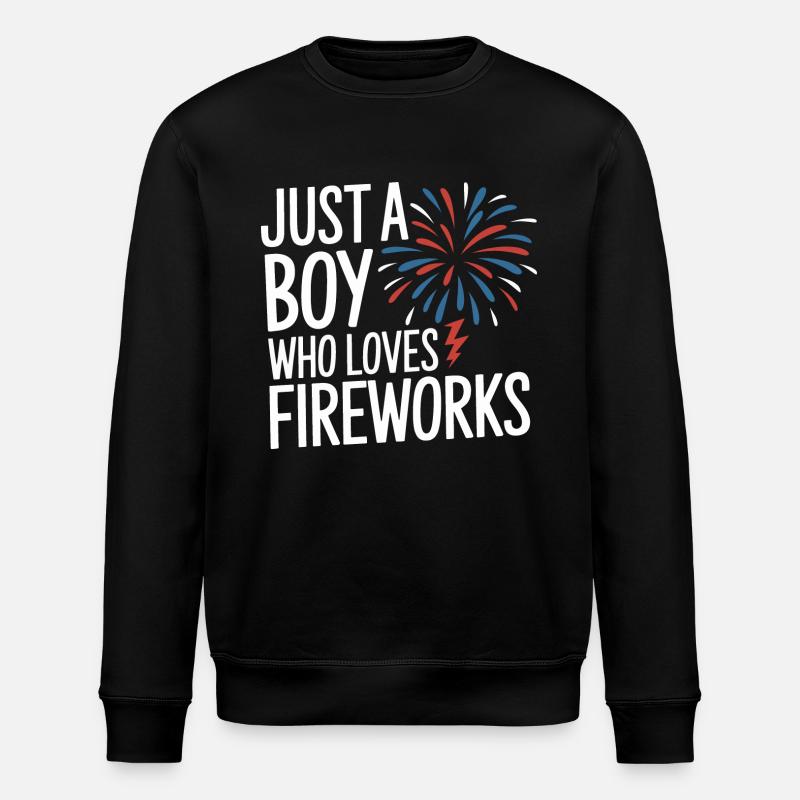 Pyrotechnics Fireworks Pyrotechnics - Stanley/Stella ROLLER Unisex Organic Sweatshirt - black