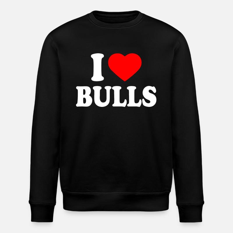 I love bulls - Sweat bio ROLLER Stanley/Stella Unisexe - noir