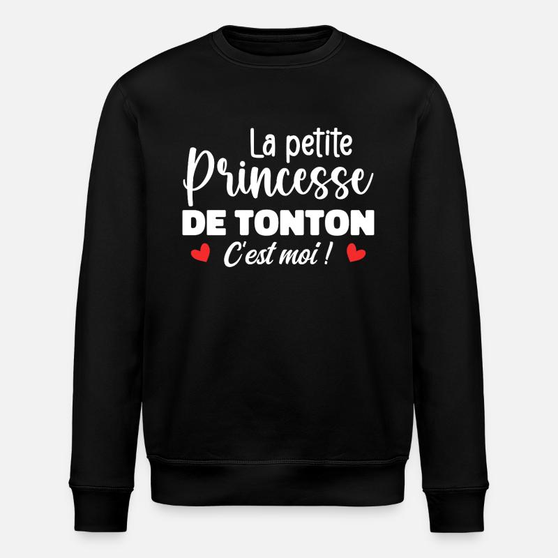 Uncle's Little Princess - Stanley/Stella ROLLER Unisex Organic Sweatshirt - black