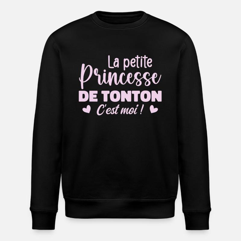 Uncle's Little Princess - Stanley/Stella ROLLER Unisex Organic Sweatshirt - black
