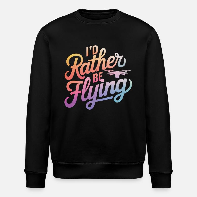 Drones Pilot Quadcopter Drone - Stanley/Stella ROLLER Unisex Organic Sweatshirt - black