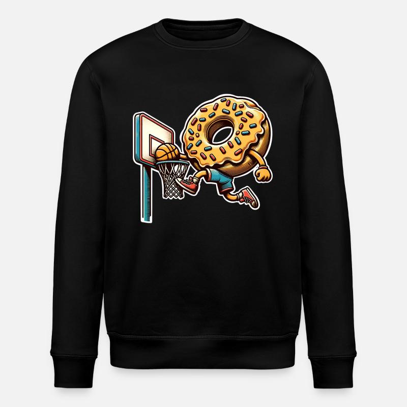 Basket-ball beignet - Sweat bio ROLLER Stanley/Stella Unisexe - noir
