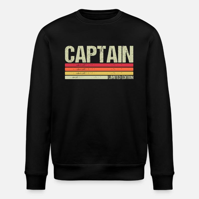 Capitaine - Sweat bio ROLLER Stanley/Stella Unisexe - noir