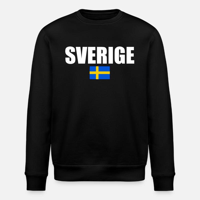 Sverige - Stanley/Stella ROLLER Unisex Organic Sweatshirt - black