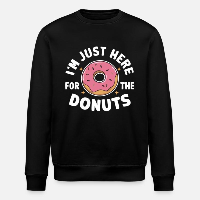 Donut Donuts Candy Bagel - Stanley/Stella ROLLER Unisex Organic Sweatshirt - black