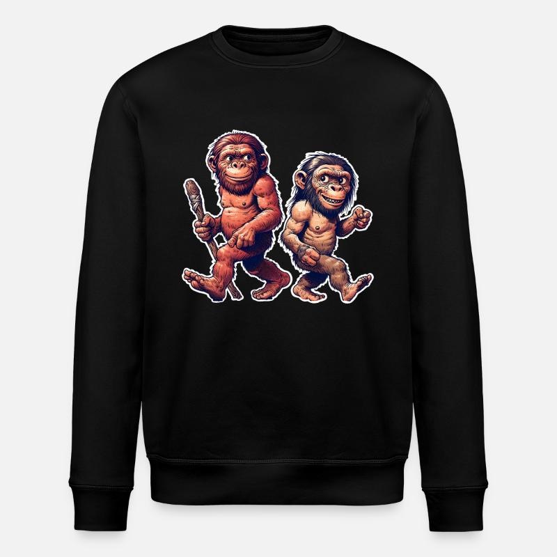 Neandertaler - Stanley/Stella Unisex Bio-Sweatshirt ROLLER - Schwarz