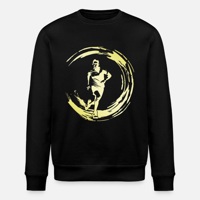 Running Marathon Mann - Stanley/Stella Unisex Bio-Sweatshirt ROLLER - Schwarz