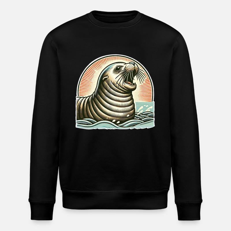 IMG 4052 - Stanley/Stella Unisex Bio-Sweatshirt ROLLER - Schwarz