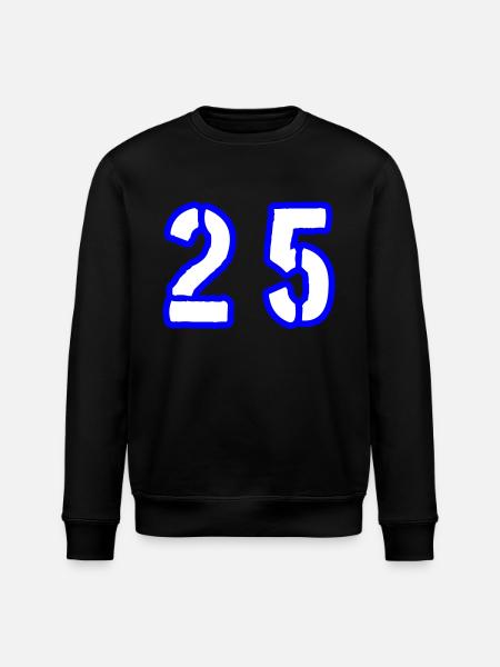 25 Number Symbol - Stanley/Stella ROLLER Unisex Organic Sweatshirt - black
