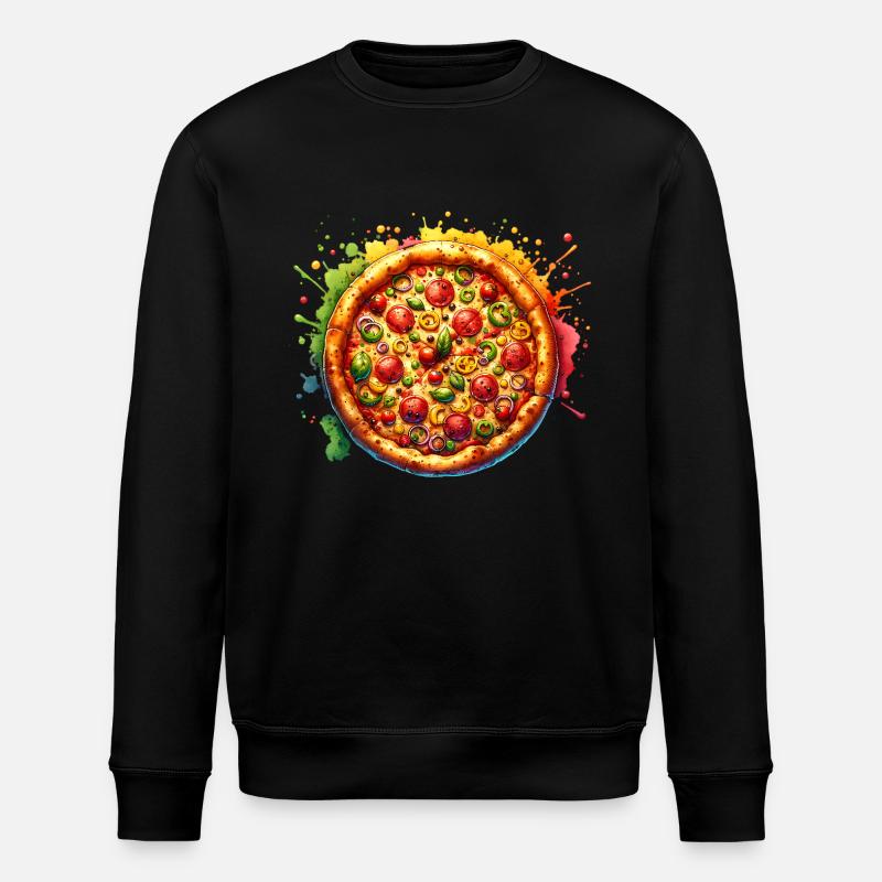 Pizza - Stanley/Stella Unisex Bio-Sweatshirt ROLLER - Schwarz