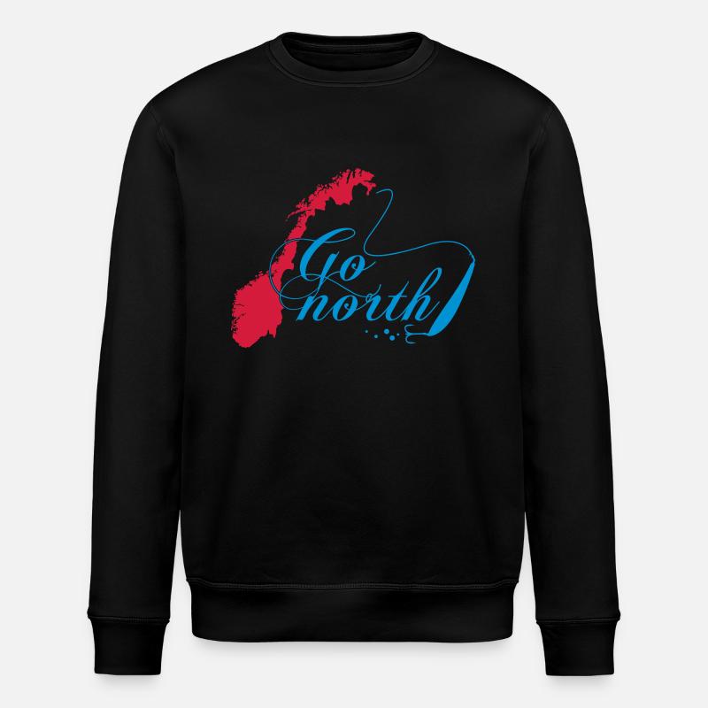 Go North! - Stanley/Stella Unisex Bio-Sweatshirt ROLLER - Schwarz