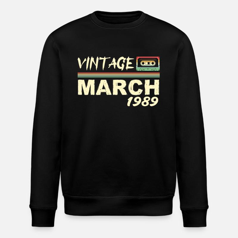 Mars 1989 - March 1989 - Sweat bio ROLLER Stanley/Stella Unisexe - noir