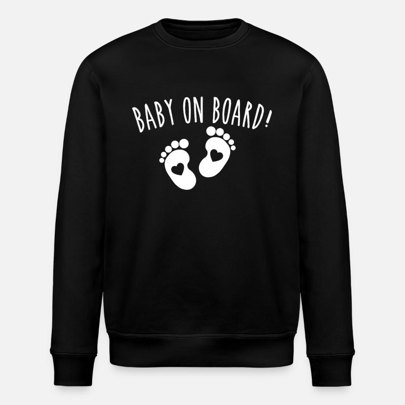 baby on board - Sweat bio ROLLER Stanley/Stella Unisexe - noir