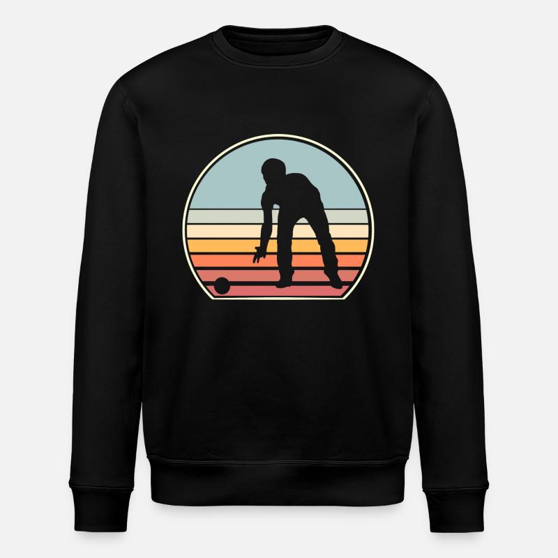 Boule Boccia Boule player - Stanley/Stella ROLLER Unisex Organic Sweatshirt - black