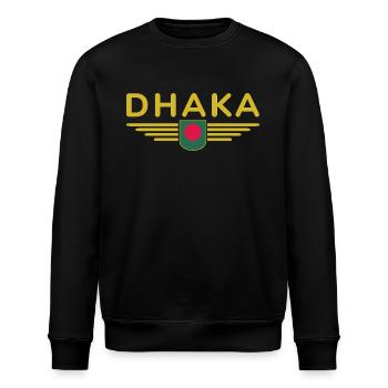 Dhaka Design – Au cœur du Bangladesh - Sweat bio ROLLER Stanley/Stella Unisexe - noir - Devant - Nik (191cm)