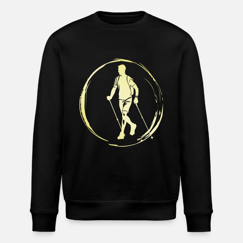 Nordic Walking Mann - Stanley/Stella Unisex Bio-Sweatshirt ROLLER - Schwarz