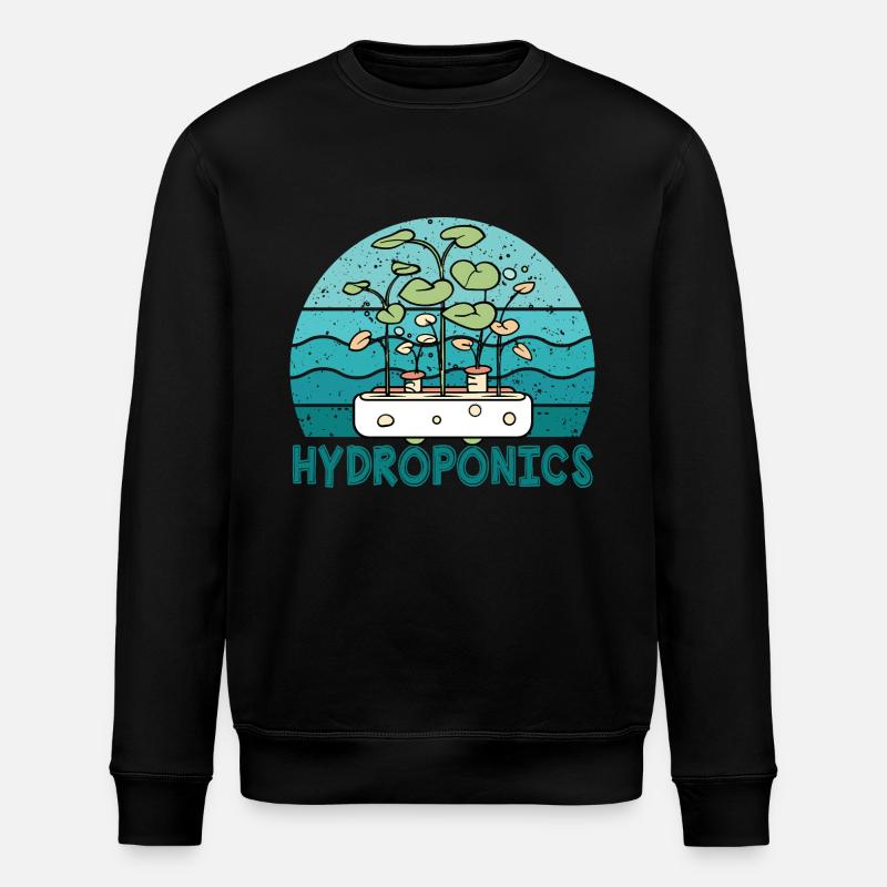 Hydroponics - Stanley/Stella ROLLER Unisex Organic Sweatshirt - black