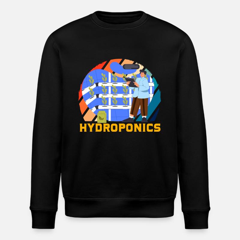 Hydroponics - Stanley/Stella ROLLER Unisex Organic Sweatshirt - black