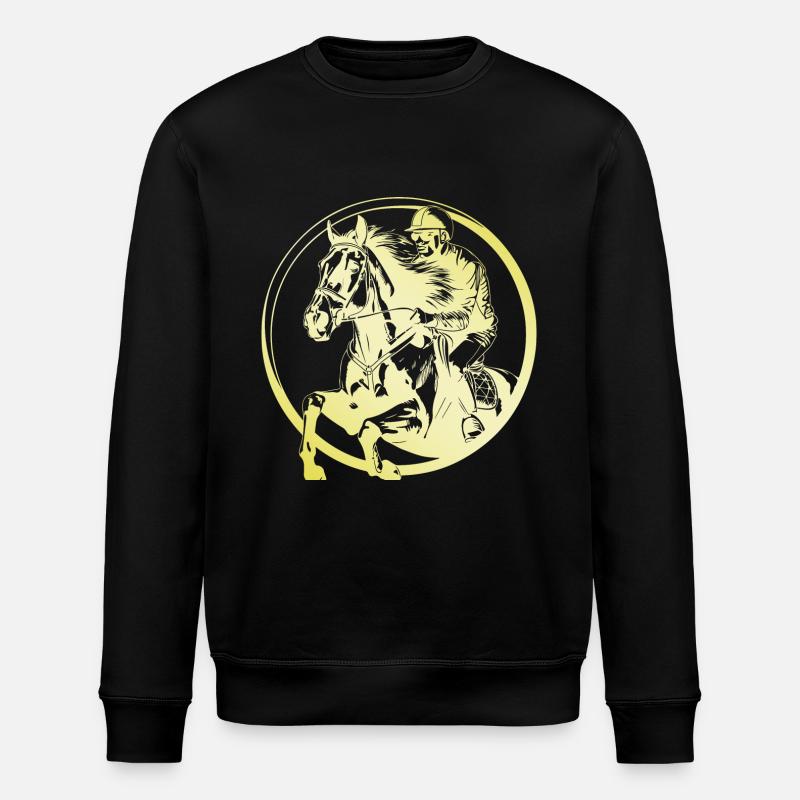 Monter à cheval homme - Sweat bio ROLLER Stanley/Stella Unisexe - noir