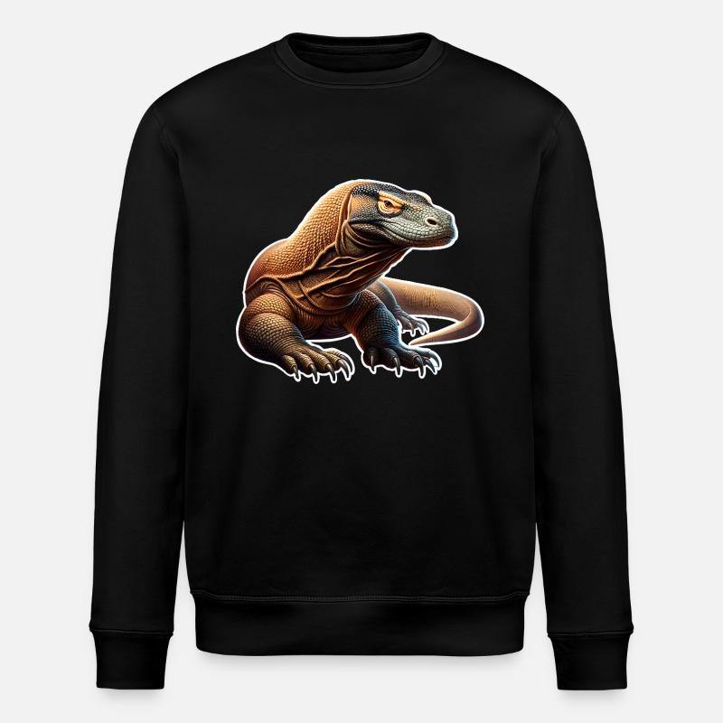 Komodo Dragon - Stanley/Stella ROLLER Unisex Organic Sweatshirt - black