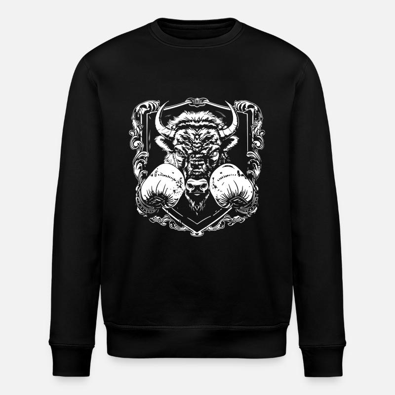 Bison Boxer Fighter - Sweat bio ROLLER Stanley/Stella Unisexe - noir