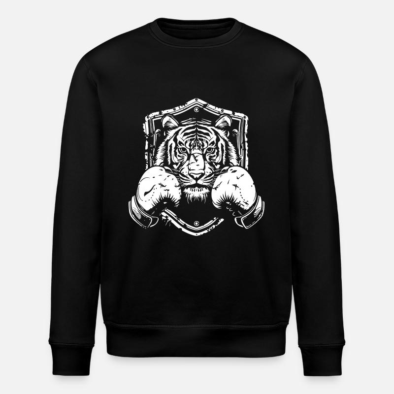Tiger Boxer Fighter - Sweat bio ROLLER Stanley/Stella Unisexe - noir