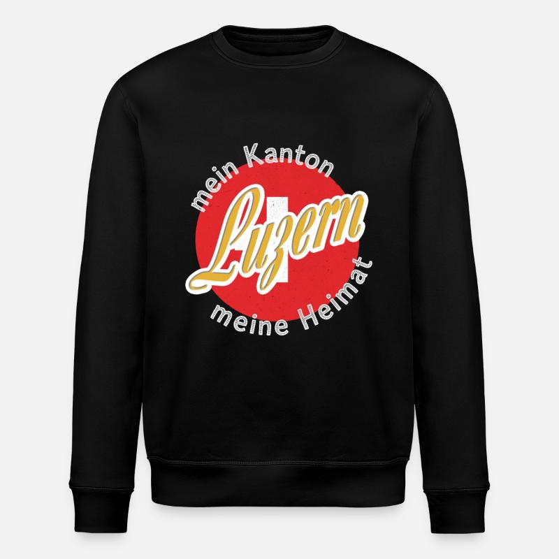 Cadeau My Home Lucerne - Sweat bio ROLLER Stanley/Stella Unisexe - noir