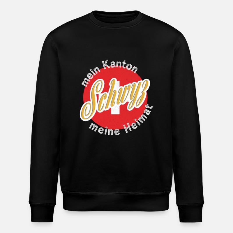 Mon cadeau maison Schwyz - Sweat bio ROLLER Stanley/Stella Unisexe - noir