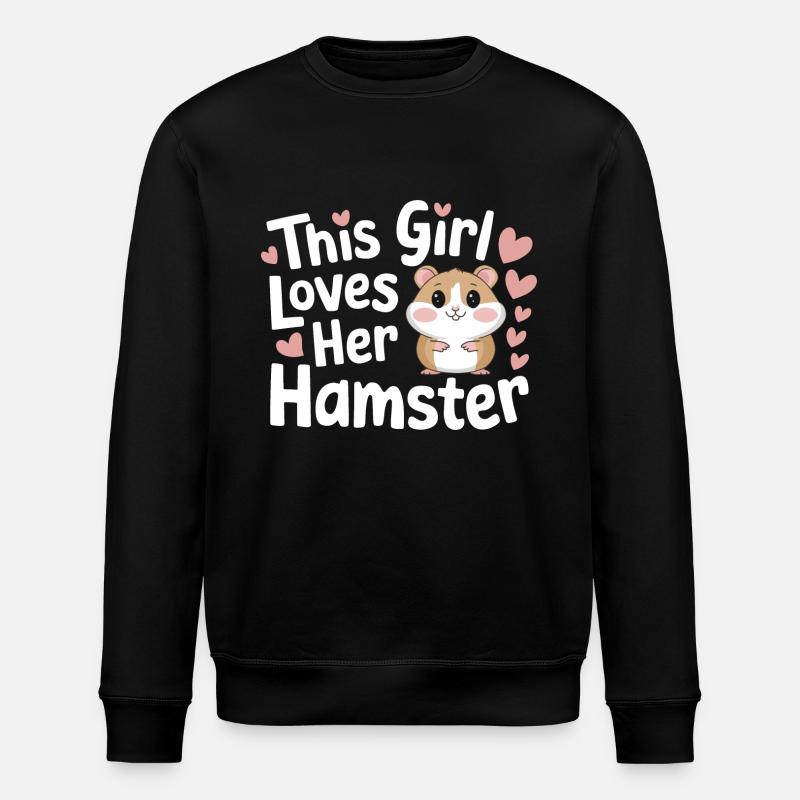 Hamster - Stanley/Stella Unisex Bio-Sweatshirt ROLLER - Schwarz