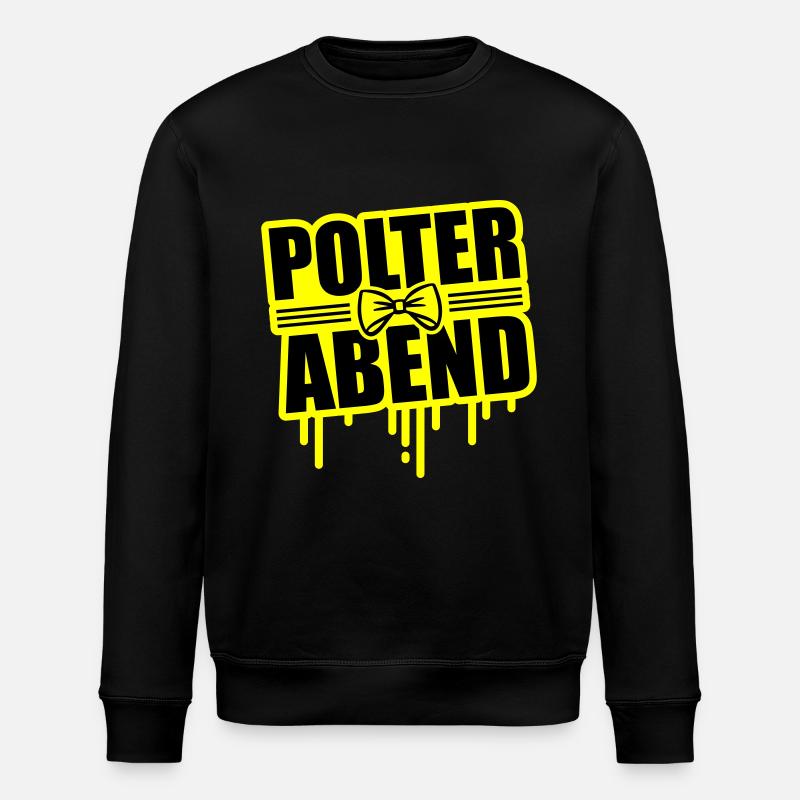 Polterabend Junggesellenabschied - Stanley/Stella Unisex Bio-Sweatshirt ROLLER - Schwarz