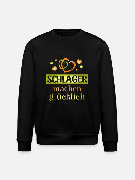 Schlager makes you happy - Stanley/Stella ROLLER Unisex Organic Sweatshirt - black