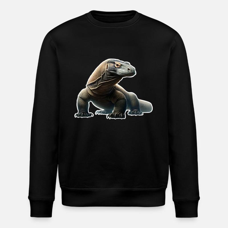 Komodo Dragon - Stanley/Stella Unisex Bio-Sweatshirt ROLLER - Schwarz