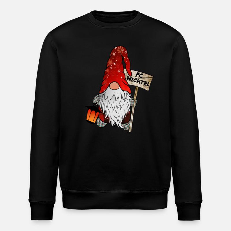 Gnome de Noël PC Gnome - Sweat bio ROLLER Stanley/Stella Unisexe - noir