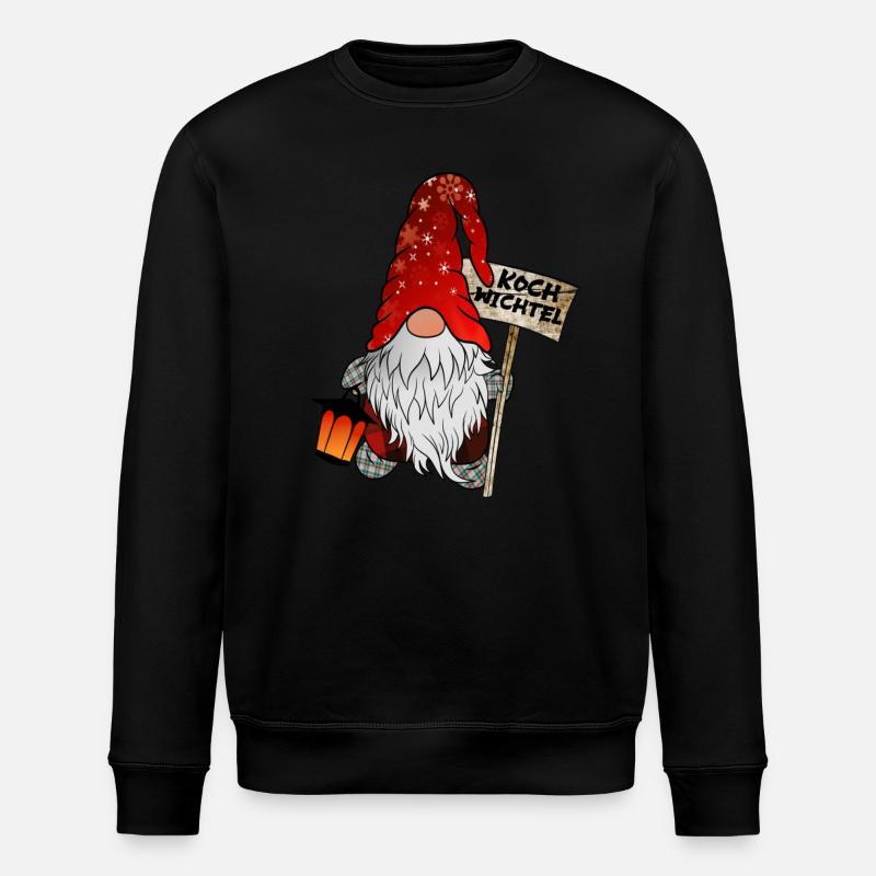 Cook Gnome Noël - Sweat bio ROLLER Stanley/Stella Unisexe - noir