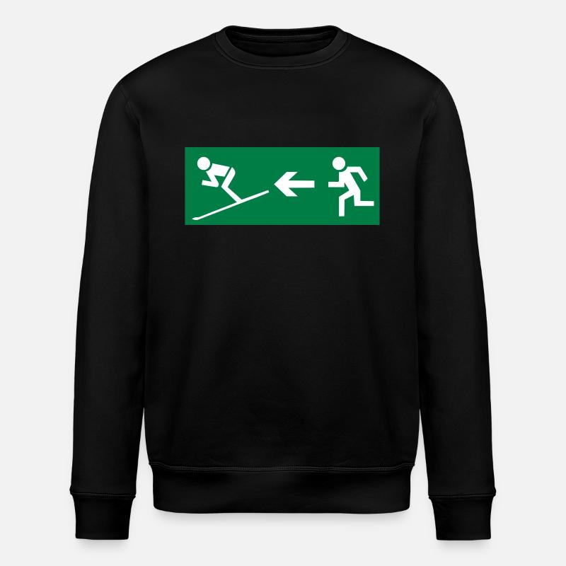 Ski - Sweat bio ROLLER Stanley/Stella Unisexe - noir
