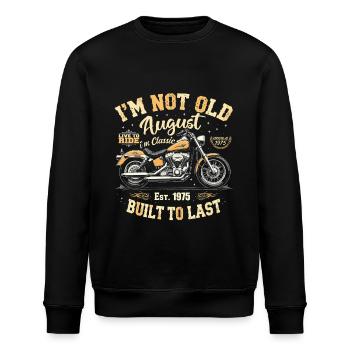 August 1975 August Geburtstag 1975 August 1975 - Stanley/Stella Unisex Bio-Sweatshirt ROLLER - Schwarz - Vorne - Nik (191cm)