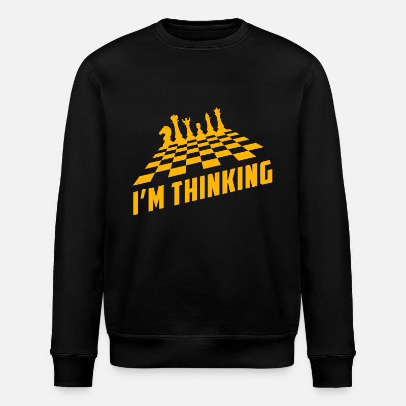 Humour d’échecs – Je pense - Sweat bio ROLLER Stanley/Stella Unisexe - noir