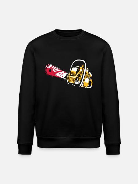 Chainsaw Partnershirt - Papa - Stanley/Stella ROLLER Unisex Organic Sweatshirt - black